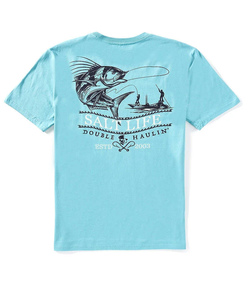 Salt Life Double Haulin Short Sleeve Pocket T-Shirt