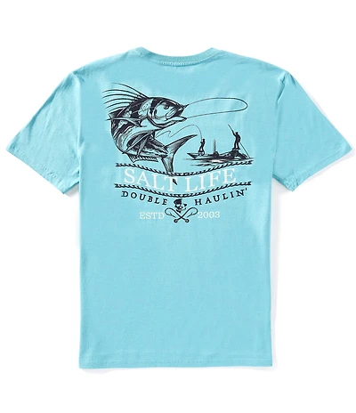 Salt Life Double Haulin Short Sleeve Pocket T-Shirt