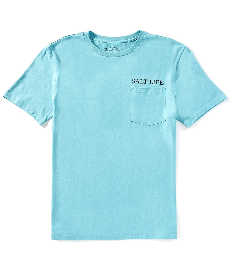 Salt Life Double Haulin Short Sleeve Pocket T-Shirt