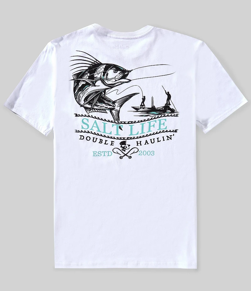 Salt Life Double Haulin Short Sleeve Pocket T-Shirt