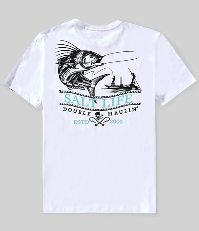 Salt Life Double Haulin Short Sleeve Pocket T-Shirt