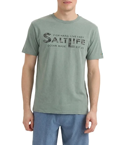 Salt Life Fish Hard Live Easy Short Sleeve T-Shirt