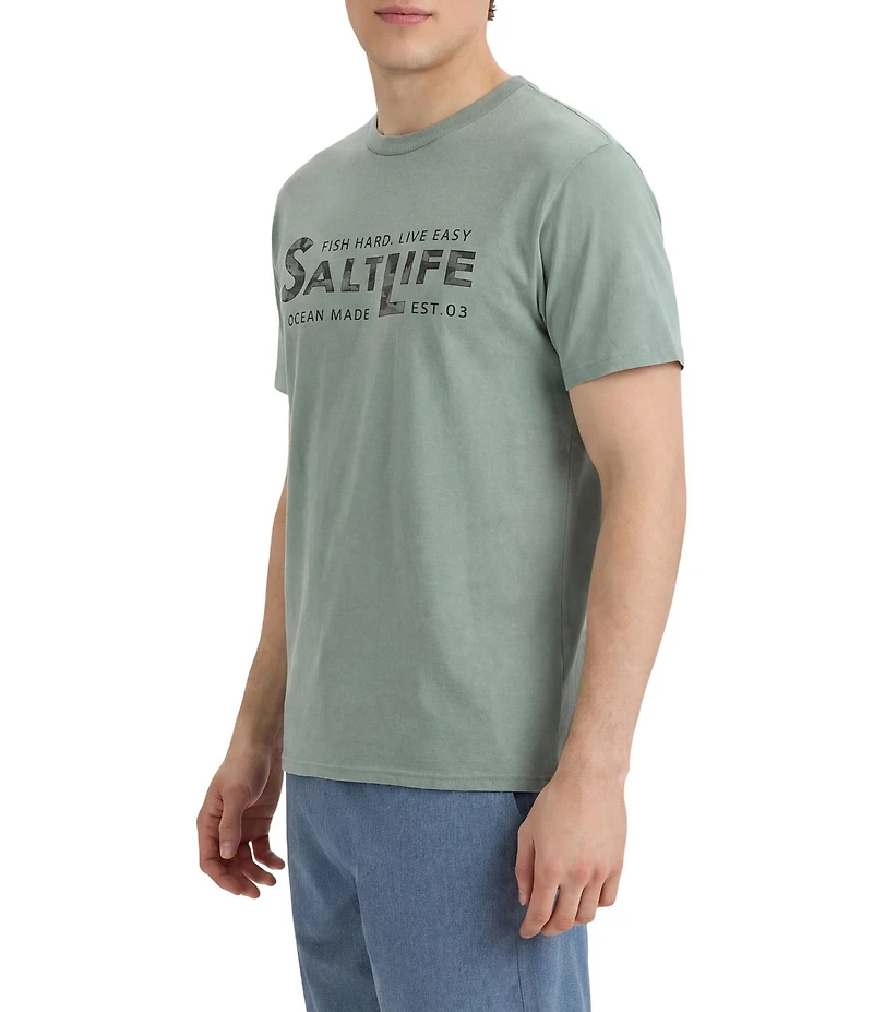 Salt Life Fish Hard Live Easy Short Sleeve T-Shirt