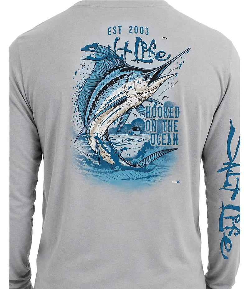 Salt Life Full Throttle Long Sleeve UPF T-Shirt