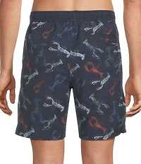 Salt Life Harbor Claws 7#double; Inseam Swim Trunks