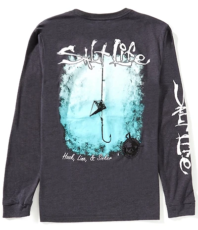 Salt Life Hook Line And Sinker Long Sleeve T-Shirt