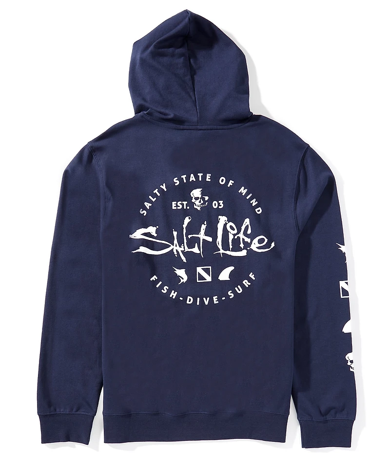 Salt Life Iconic Badge Long Sleeve French Terry Hoodie