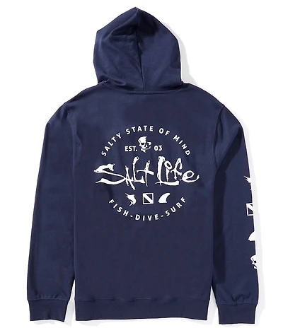 Salt Life Iconic Badge Long Sleeve French Terry Hoodie