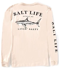 Salt Life Jaws Of Steel Long Sleeve Graphic T-Shirt