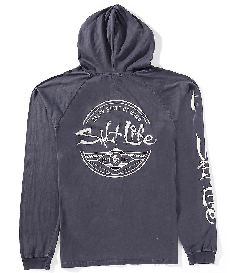 Salt Life Legacy Long Sleeve Salt Washed Jersey Hooded T-Shirt