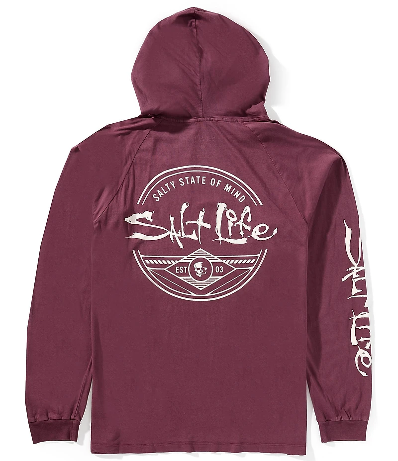Salt Life Legacy Long Sleeve Salt Washed Jersey Hooded T-Shirt