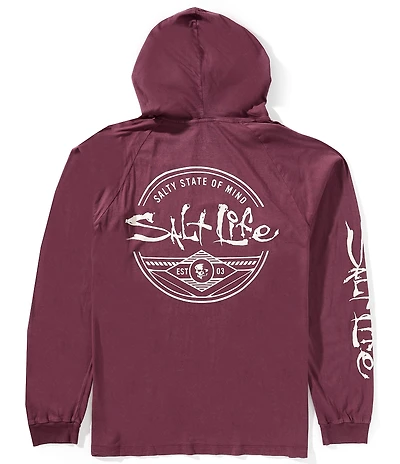 Salt Life Legacy Long Sleeve Salt Washed Jersey Hooded T-Shirt