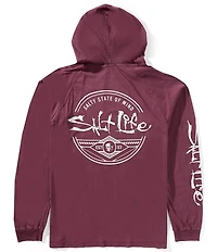 Salt Life Legacy Long Sleeve Salt Washed Jersey Hooded T-Shirt
