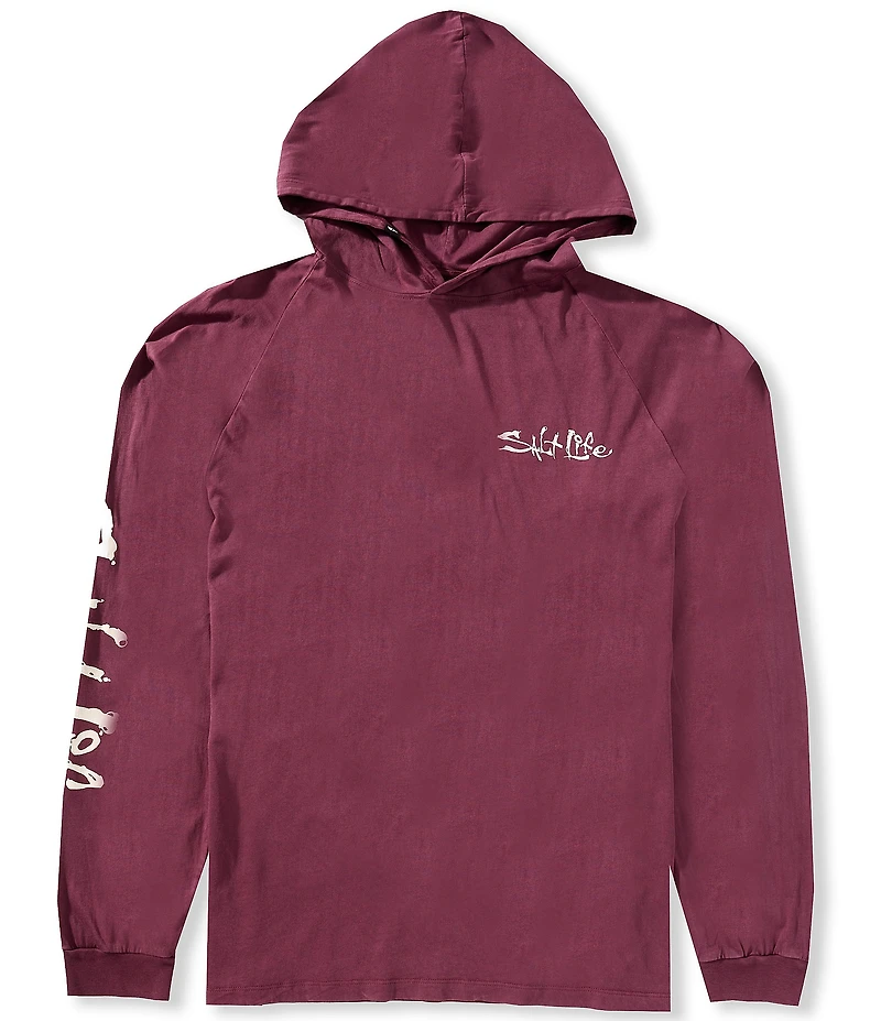 Salt Life Legacy Long Sleeve Salt Washed Jersey Hooded T-Shirt
