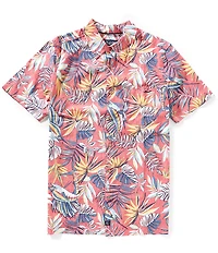 Salt Life Lush Conopy Allover Reverse Printed Short Sleeve Woven Shirt