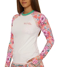 Salt Life Orchid Island Kelly Long Sleeves UPF 50+ Rashguard Swim Cover-Up