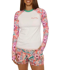 Salt Life Orchid Island Kelly Long Sleeves UPF 50+ Rashguard Swim Cover-Up