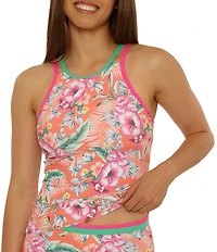 Salt Life Orchid Island Samantha High Neck Tankini Swim Top