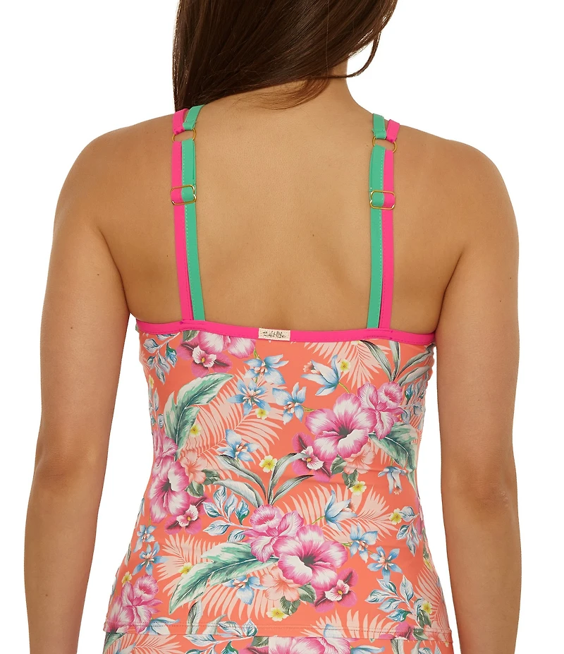Salt Life Orchid Island Samantha High Neck Tankini Swim Top