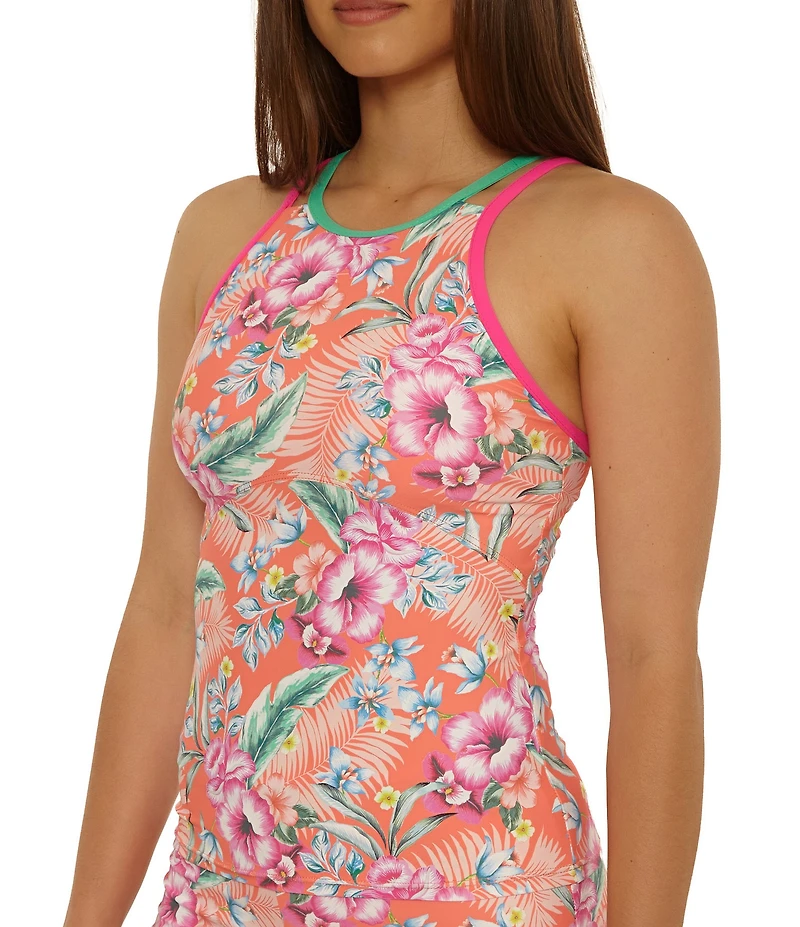 Salt Life Orchid Island Samantha High Neck Tankini Swim Top