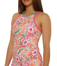 Salt Life Orchid Island Samantha High Neck Tankini Swim Top