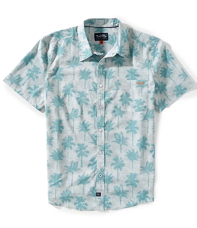 Salt Life Palm Haze Short Sleeve Performance Woven Shirt