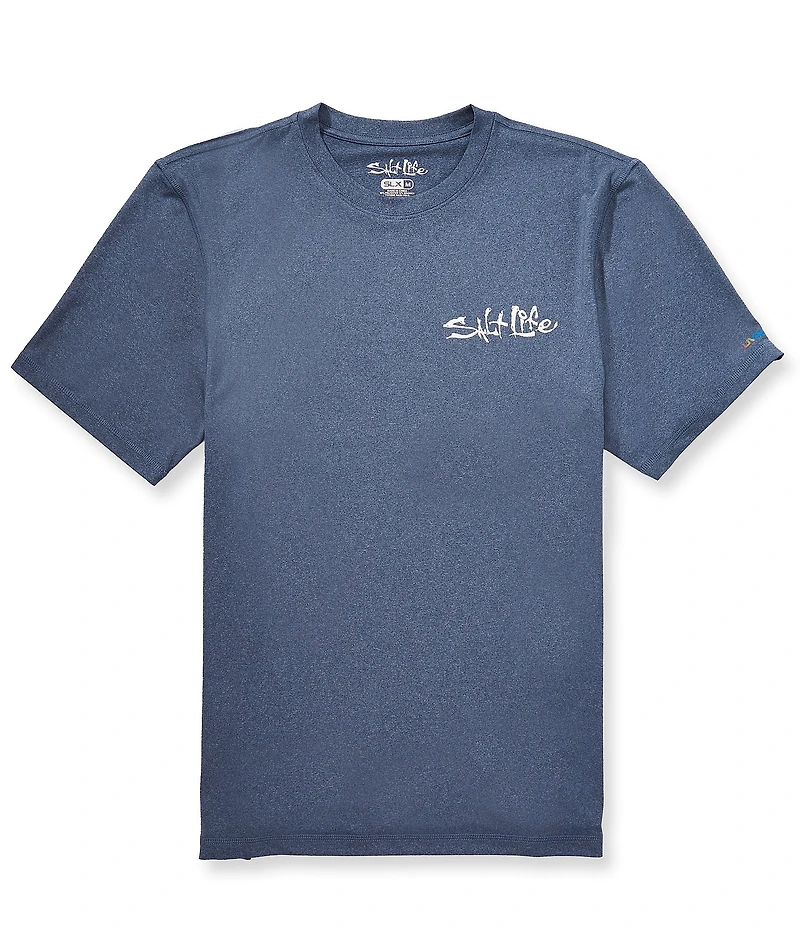 Salt Life Sailfish And Bones Short Sleeve SLX Vapor Performance T-Shirt