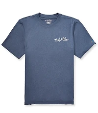 Salt Life Sailfish And Bones Short Sleeve SLX Vapor Performance T-Shirt