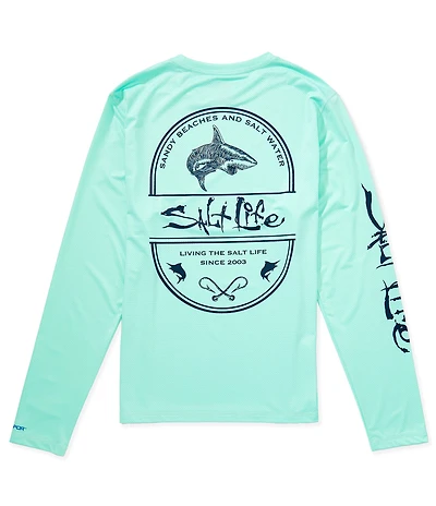 Salt Life Salt Water Long Sleeve SLX Uvapor Perforated Mesh T-Shirt
