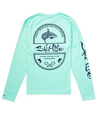 Salt Life Salt Water Long Sleeve SLX Uvapor Perforated Mesh T-Shirt