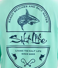 Salt Life Salt Water Long Sleeve SLX Uvapor Perforated Mesh T-Shirt