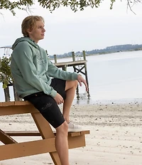 Salt Life Skull And Fillet Long Sleeve Polar Fleece Hoodie