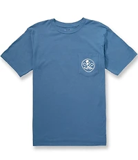 Salt Life Skull And Hooks Screen Print Short Sleeve Pocket T-Shirt