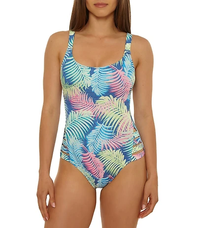 Salt Life Tropical Breeze Scoop Neck Cut-Out One Piece Swimsuit