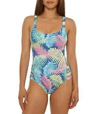 Salt Life Tropical Breeze Scoop Neck Cut-Out One Piece Swimsuit