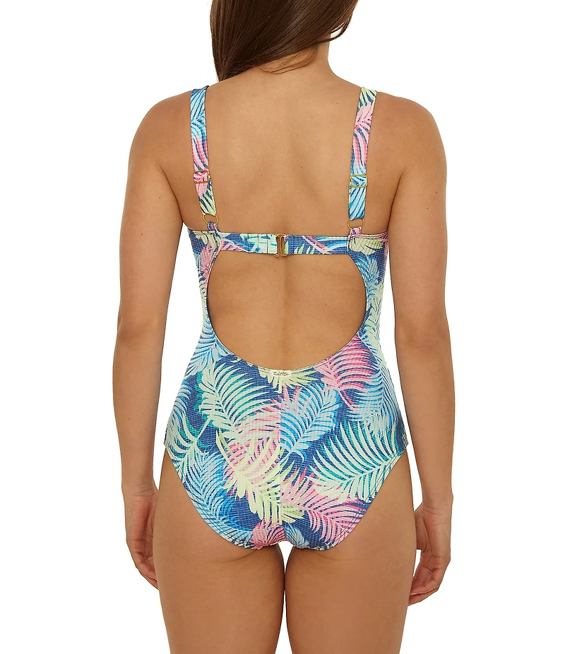 Salt Life Tropical Breeze Scoop Neck Cut-Out One Piece Swimsuit