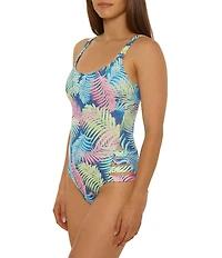 Salt Life Tropical Breeze Scoop Neck Cut-Out One Piece Swimsuit