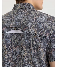 Salt Life Tropical Sunday Printed Short Sleeve Performance Woven Shirt