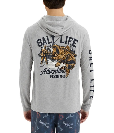 Salt Life Wilderness Bite Long Sleeve Brushed Fleece Hoodie
