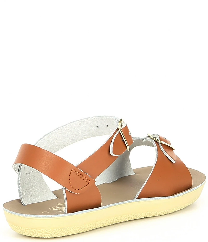 Saltwater Sandals by Hoy Girls' Sun-San Surfer Water Friendly Leather Sandals (Toddler)