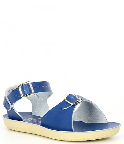 Saltwater Sandals by Hoy Girls' Sun-San Surfer Water Friendly Leather Sandals (Toddler)