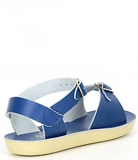 Saltwater Sandals by Hoy Girls' Sun-San Surfer Water Friendly Leather Sandals (Toddler)