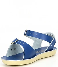 Saltwater Sandals by Hoy Girls' Sun-San Surfer Water Friendly Leather Sandals (Toddler)