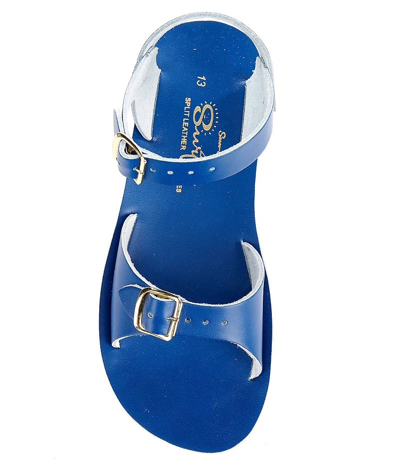 Saltwater Sandals by Hoy Girls' Sun-San Surfer Water Friendly Leather Sandals (Toddler)