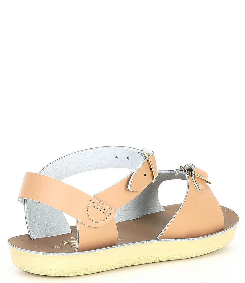 Saltwater Sandals by Hoy Girls' Sun-San Surfer Water Friendly Leather Sandals (Toddler)