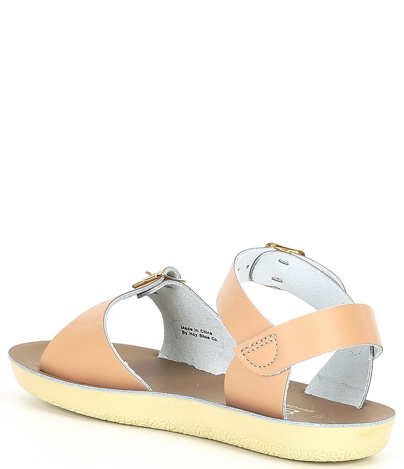 Saltwater Sandals by Hoy Girls' Sun-San Surfer Water Friendly Leather Sandals (Toddler)
