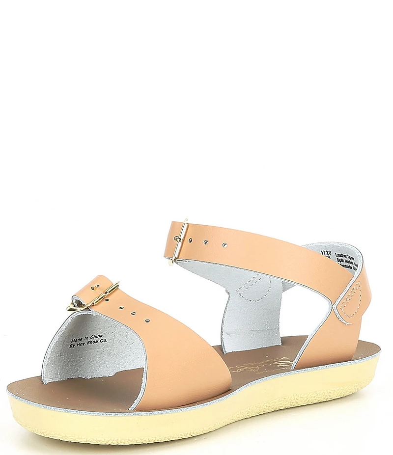 Saltwater Sandals by Hoy Girls' Sun-San Surfer Water Friendly Leather Sandals (Toddler)