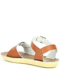 Saltwater Sandals by Hoy Girls' Sun-San Surfer Water Friendly Leather Alternative Closure Sandals (Youth)