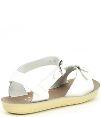 Saltwater Sandals by Hoy Girls' Sun-San Surfer Water Friendly Leather Alternative Closure Sandals (Youth)