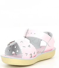Saltwater Sandals by Hoy Girls' Sun-San Sweetheart Water Friendly Leather Sandals (Toddler)